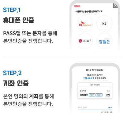 휴대폰 인증 안내